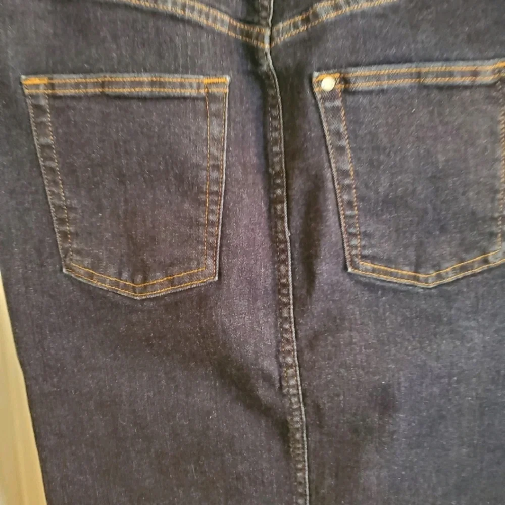 H&M Denim Skirt,Double Zippered Front S 6